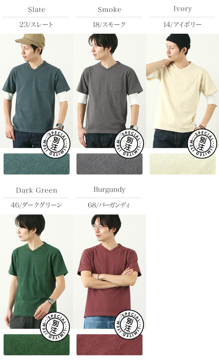 BARNS / BR-1101 Hanging jersey S/S V-neck