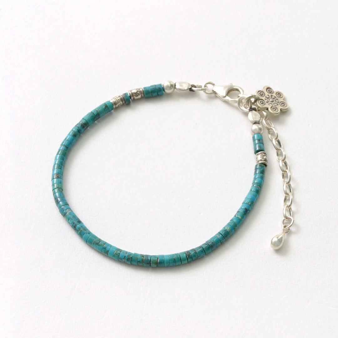 PHADUA / Turquoise Beaded Anklet