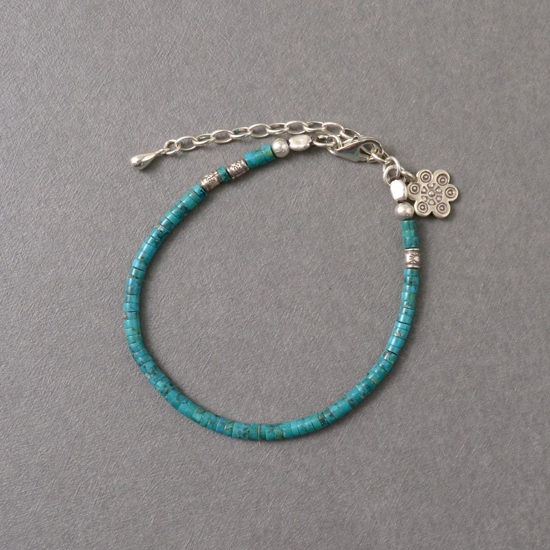 Phadua / Turquoise 구슬 anklet