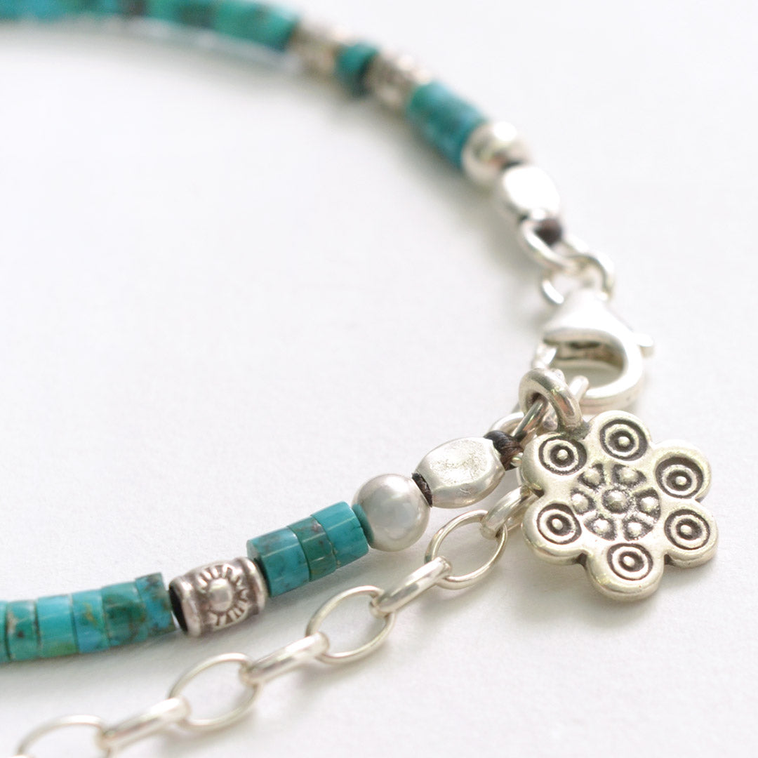 Phadua / Turquoise 구슬 anklet