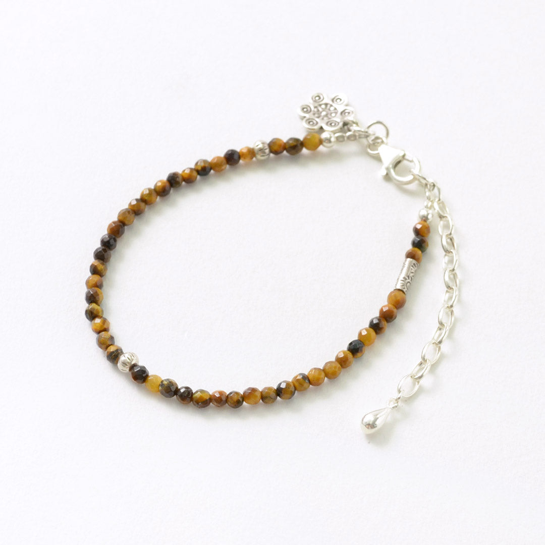 PHADUA / Tiger Eye Beaded Anklet