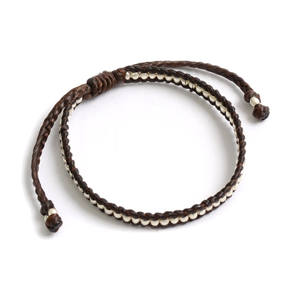 PHADUA / Wax Cord Silver Series Bracelet