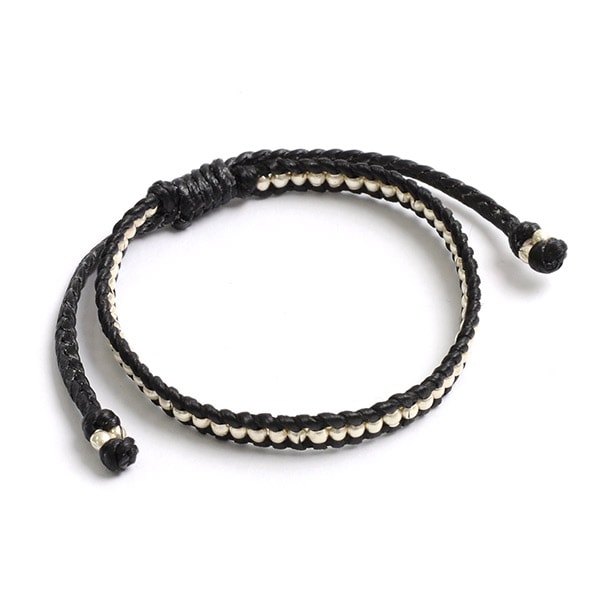 PHADUA / Wax Cord Silver Series Bracelet