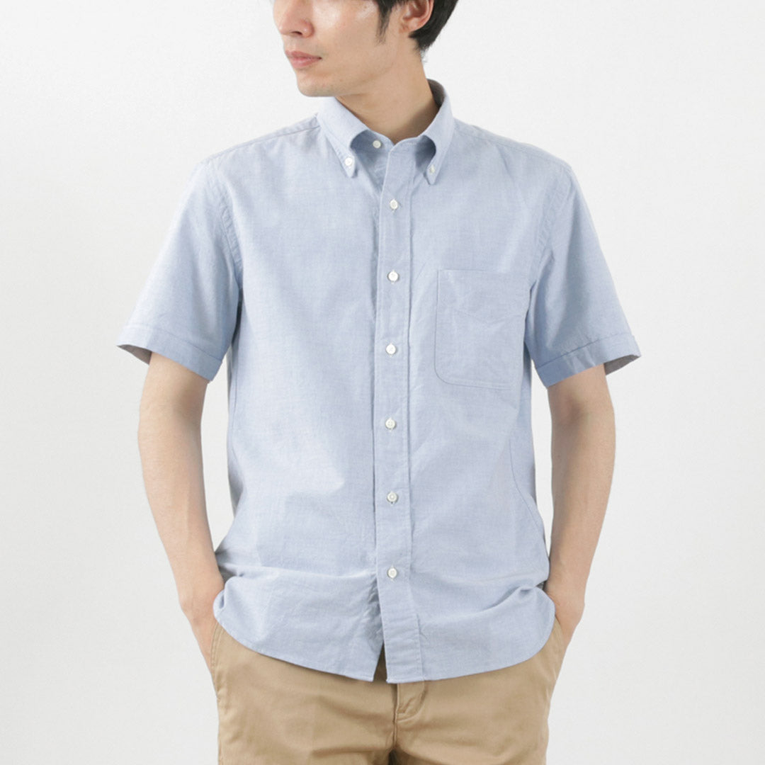 ROCOCO / Premium Oxford Short Sleeve Button Down Shirt