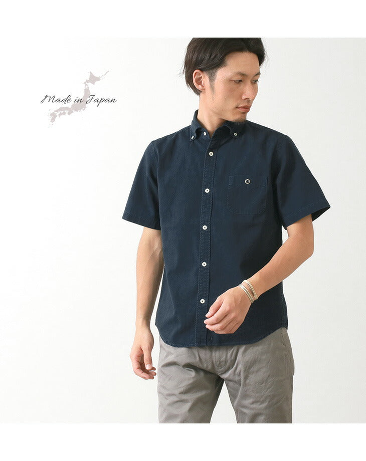 BARNS / BR-5266 Ox S/S button-down shirt