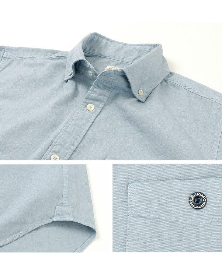 BARNS / BR-5266 Ox S/S button-down shirt