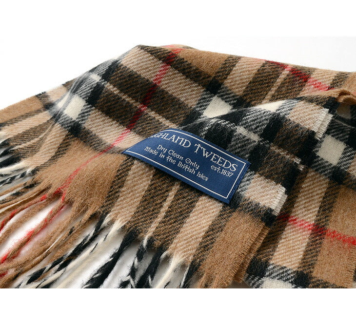 Highland Tweeds / Lamb Wool Check Scarf