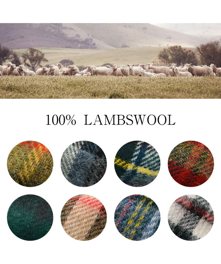 Highland Tweeds / Lamb Wool Check Scarf