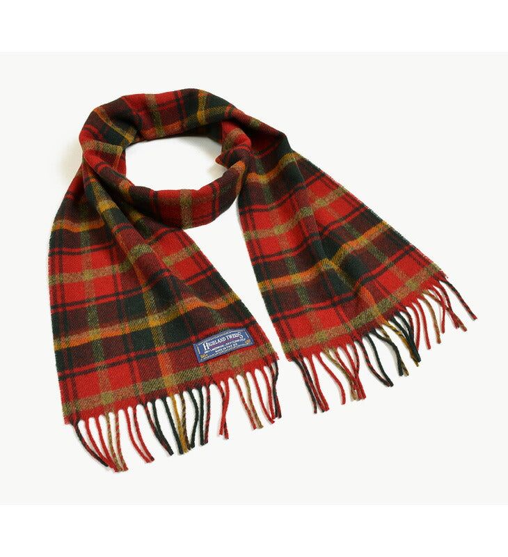 Highland Tweeds / Lamb Wool Check Scarf