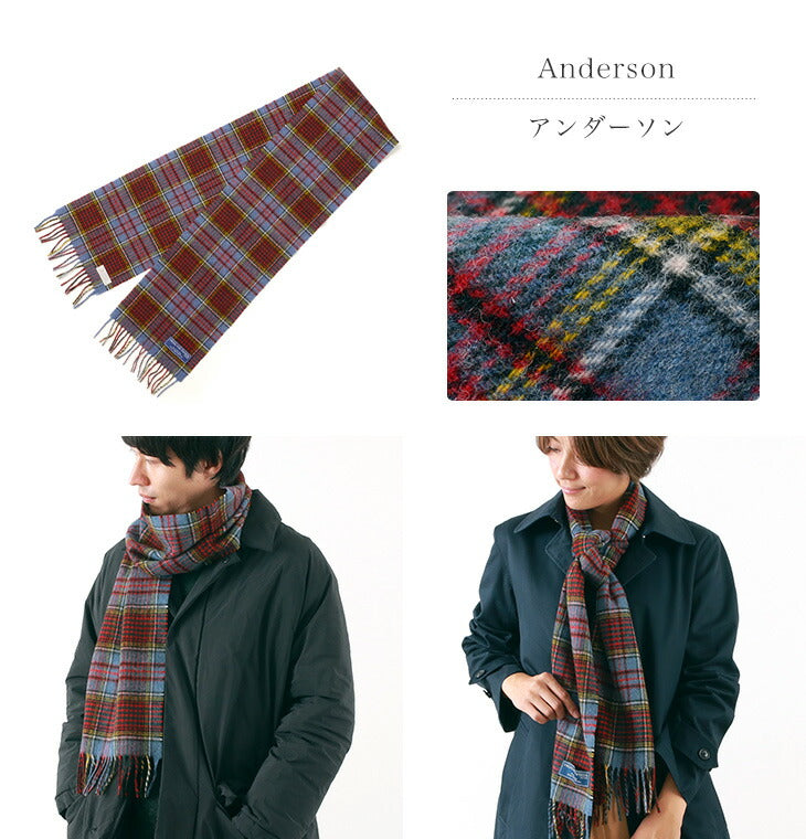 Highland Tweeds / Lamb Wool Check Scarf