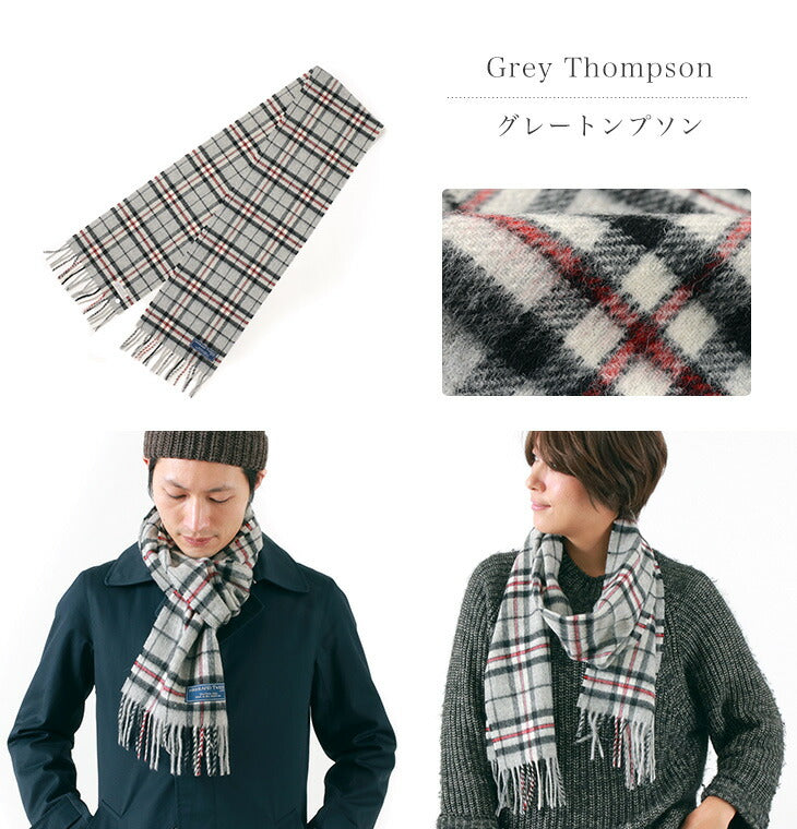 Highland Tweeds / Lamb Wool Check Scarf