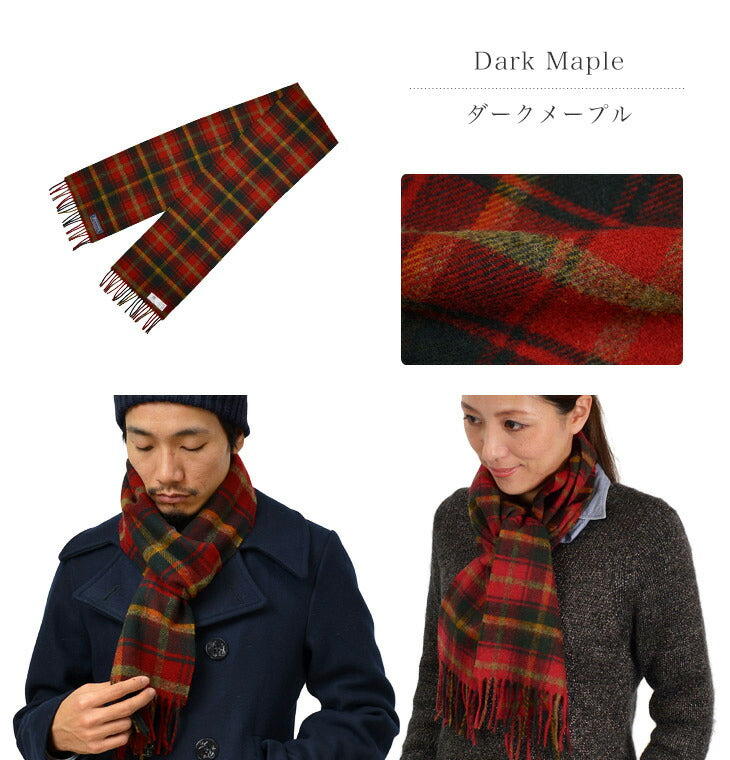 Highland Tweeds / Lamb Wool Check Scarf