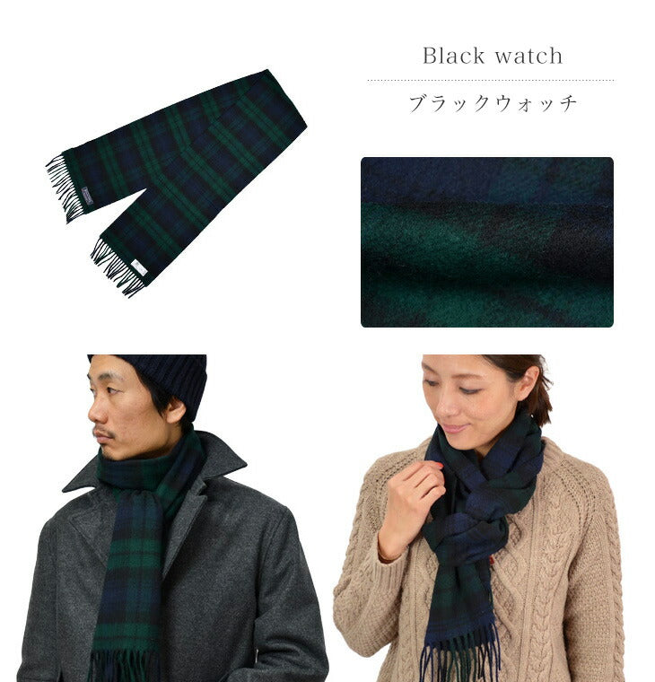 Highland Tweeds / Lamb Wool Check Scarf