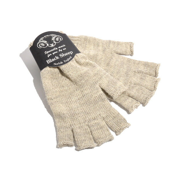 BLACK SHEEP / Fingerless knit gloves