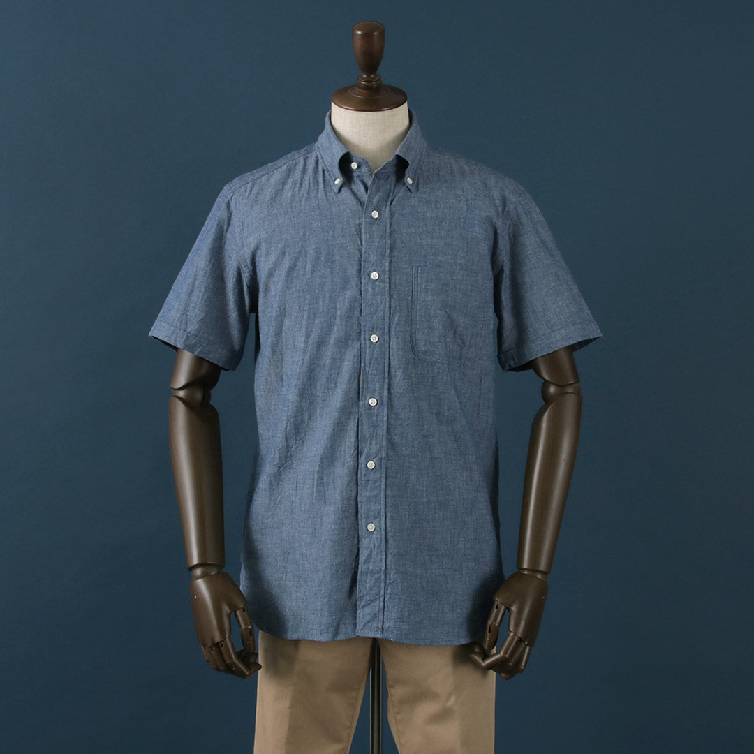 ROCOCO / Selvage Chambray S/S Button Down Shirt