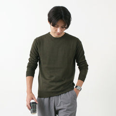 Crew-neck_olive / s