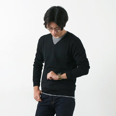 v-neck_black / s