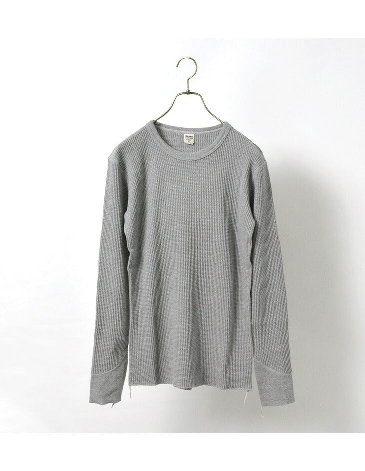 BARNS / BR-3050 Big Waffle Long Sleeve Thermal / T-shirt