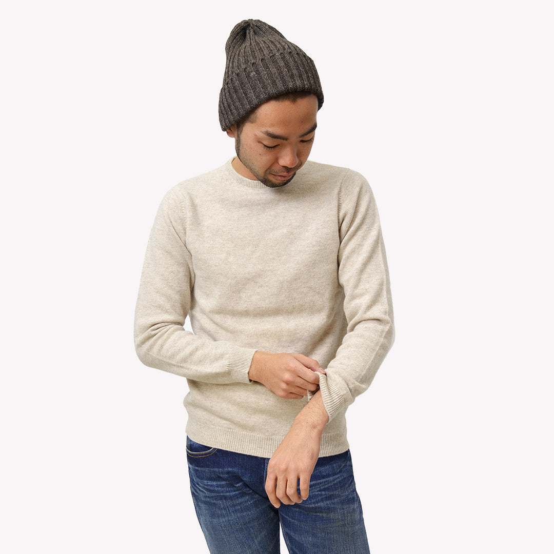 WILLIAM LOCKIE / Lambswool crew neck knit