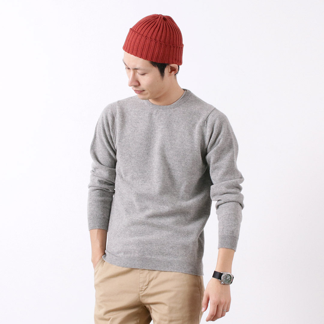 WILLIAM LOCKIE / Lambswool crew neck knit