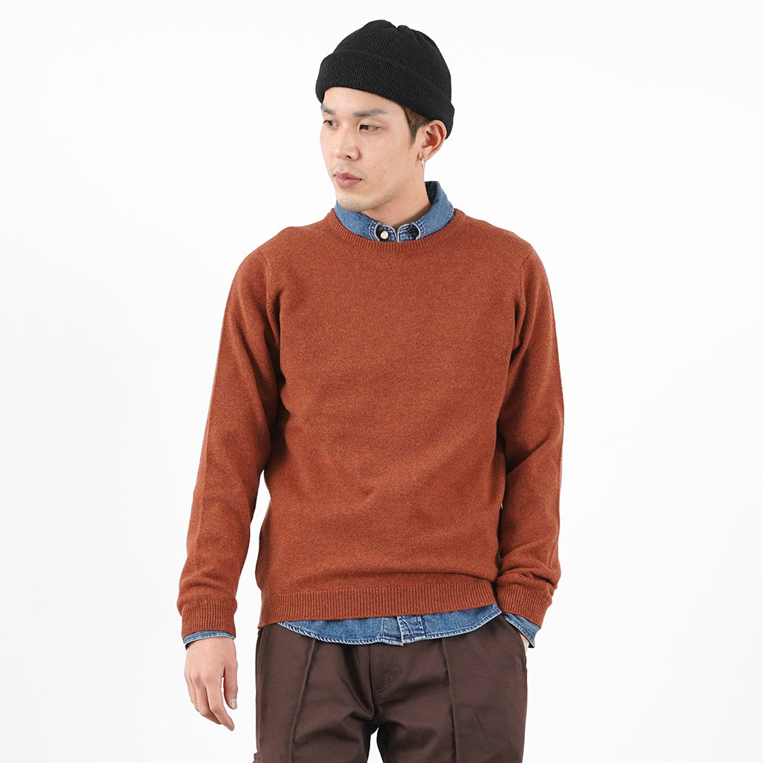 William Lockie / Lambswool Crew Cuello Knit