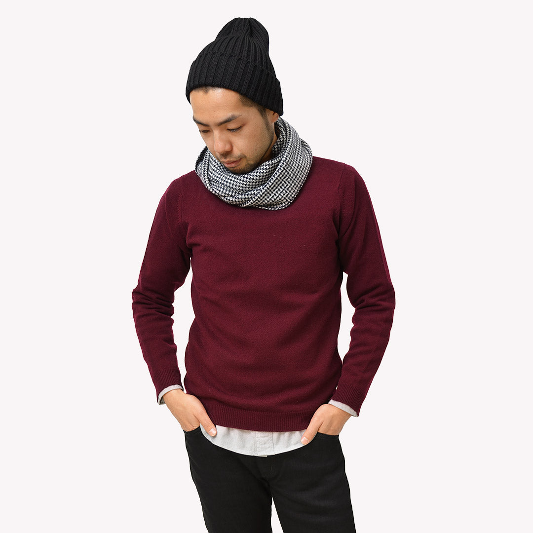 WILLIAM LOCKIE / LAMBSWOOL CREW Neck Treen