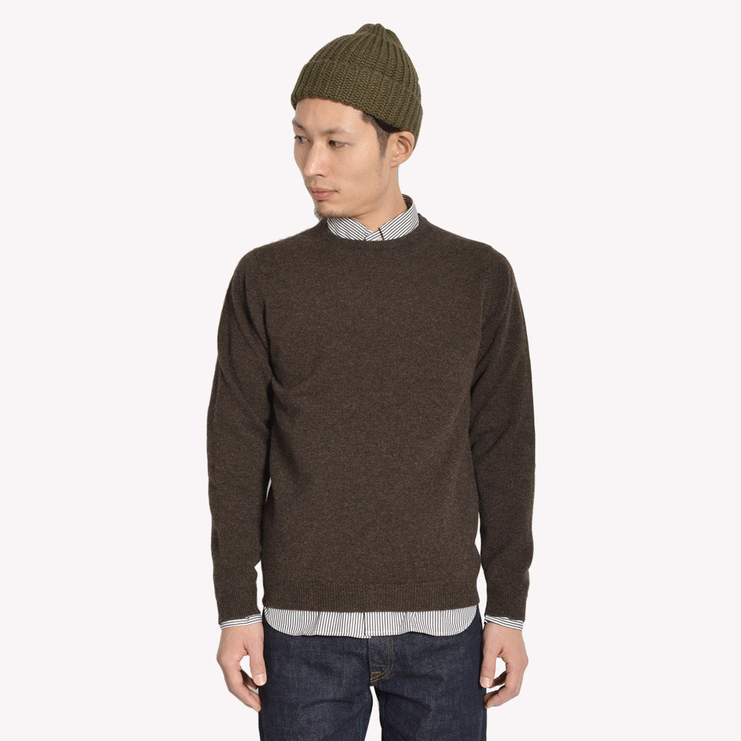 William Lockie / Lambswool Crew Cuello Knit