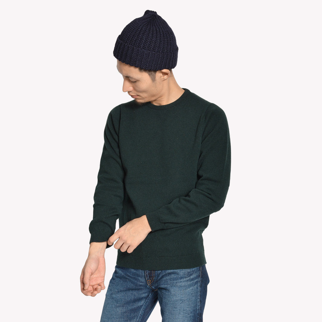 WILLIAM LOCKIE / Lambswool crew neck knit