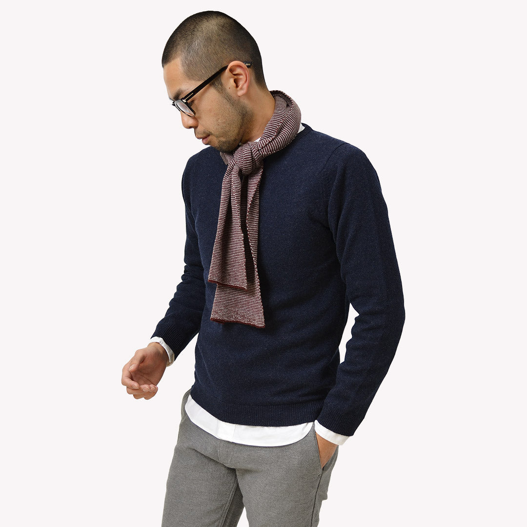 William Lockie / Lambswool Crew Cuello Knit