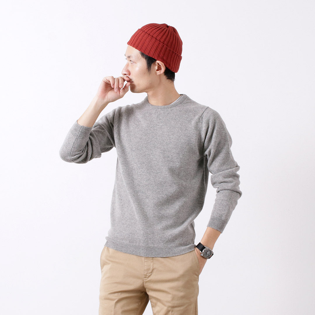 WILLIAM LOCKIE / Lambswool crew neck knit