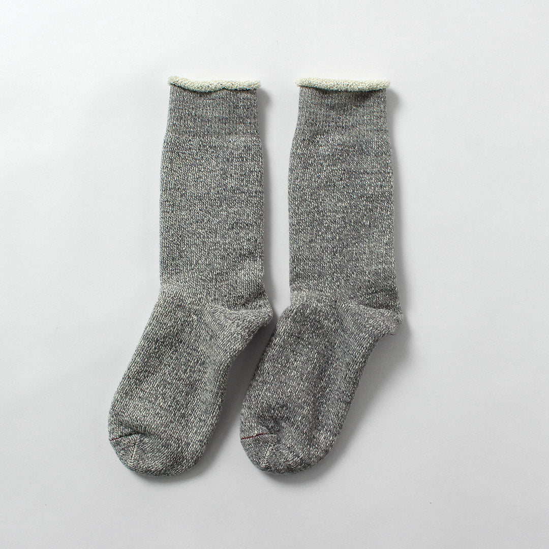 ROTOTO / Double Face Crew Socks Merino Wool & Organic Cotton