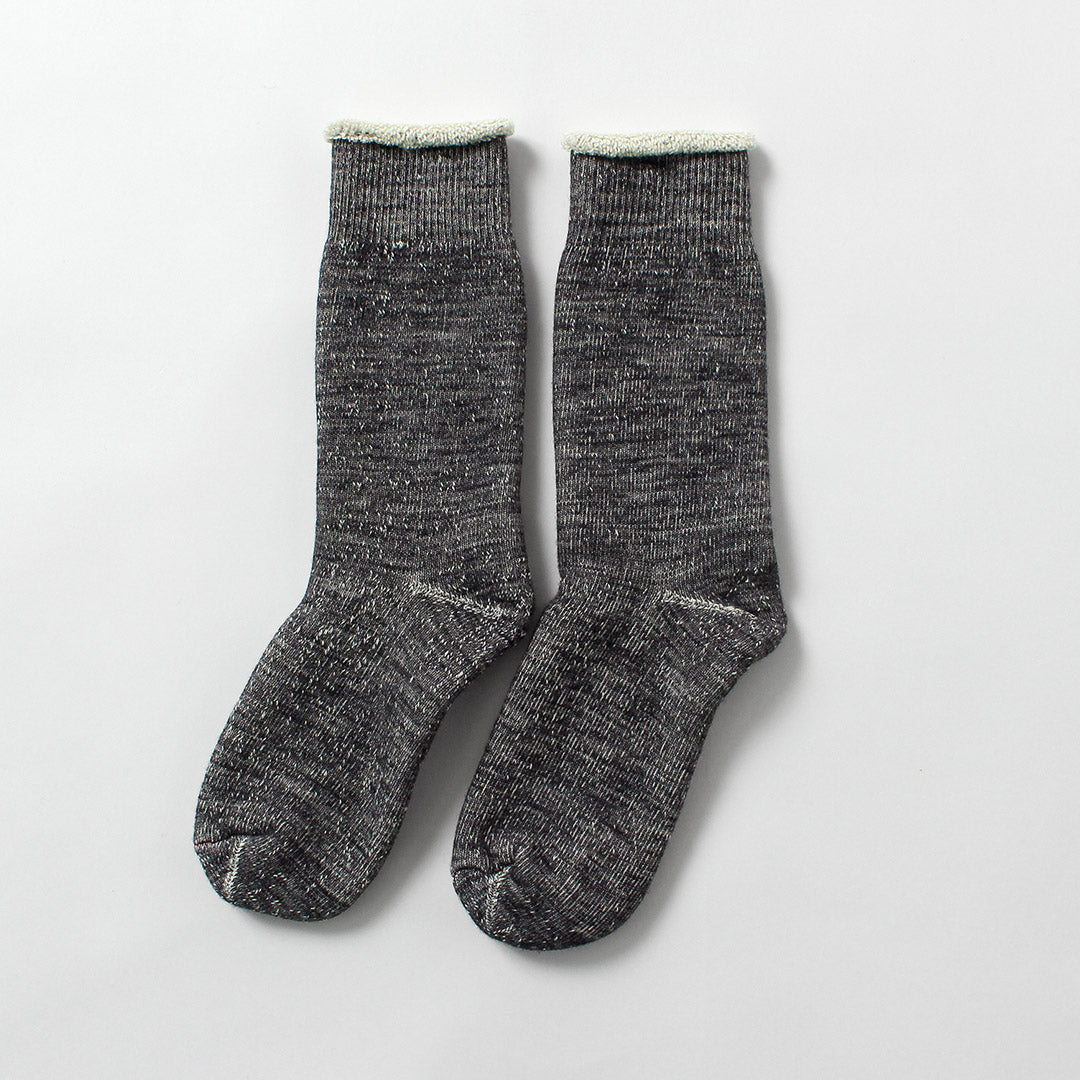 ROTOTO / Double Face Crew Socks Merino Wool & Organic Cotton