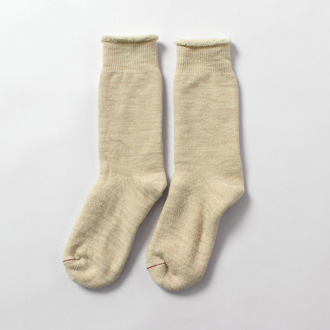ROTOTO / Double Face Crew Socks Merino Wool & Organic Cotton