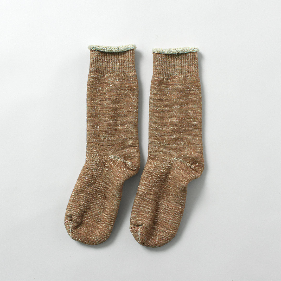 ROTOTO / Double Face Crew Socks Merino Wool & Organic Cotton