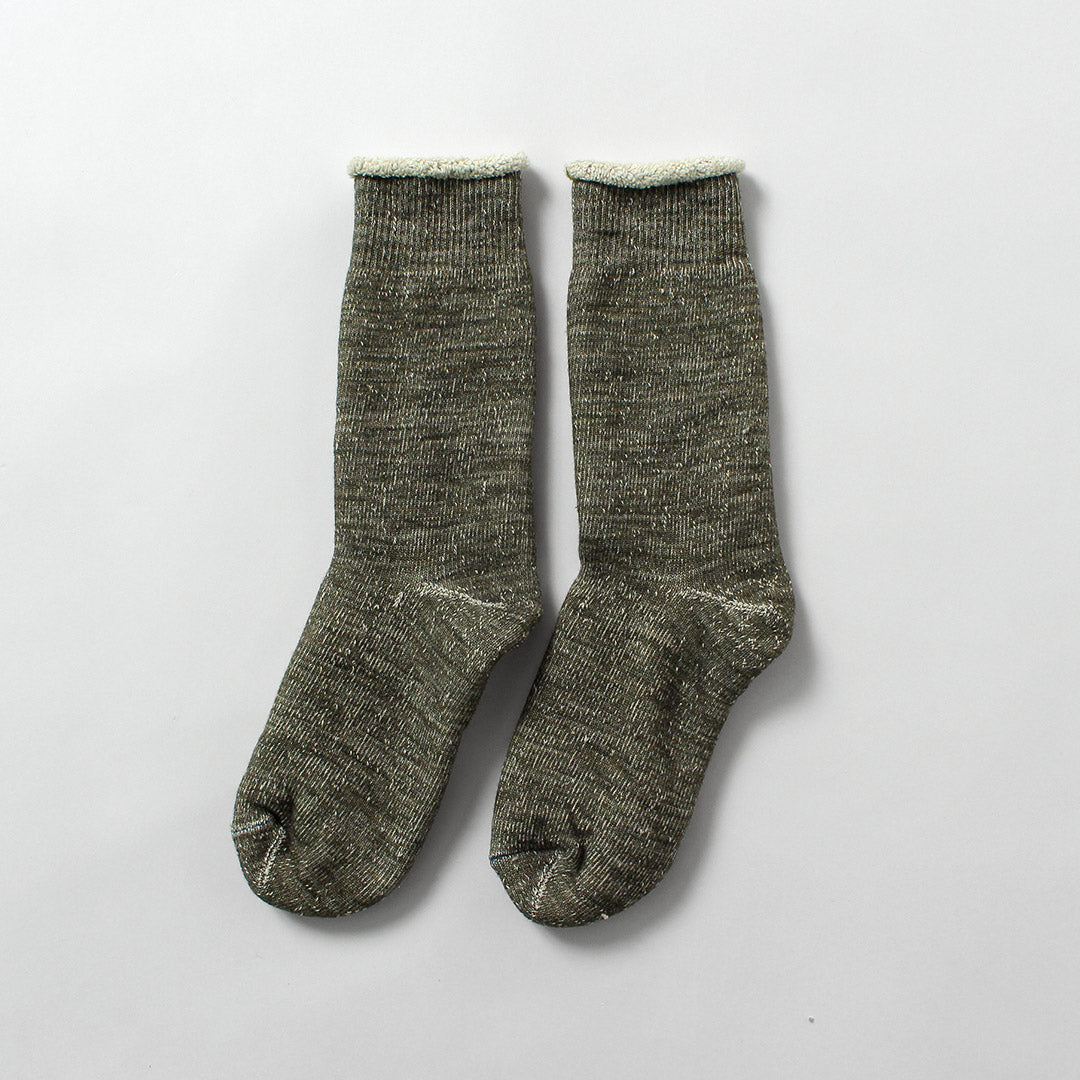 ROTOTO / Double Face Crew Socks Merino Wool & Organic Cotton