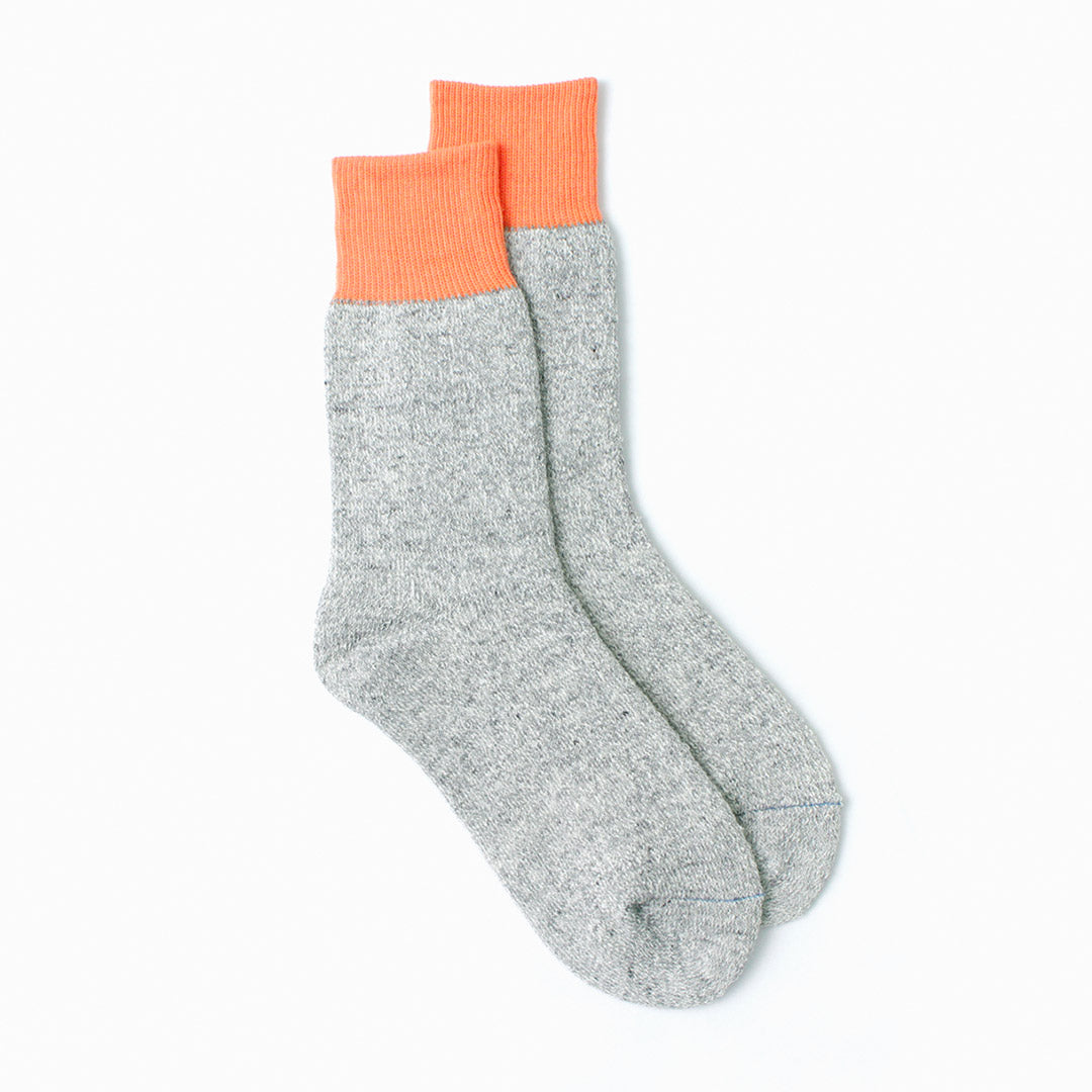 ROTOTO / Double Face Crew Socks Silk & Cotton