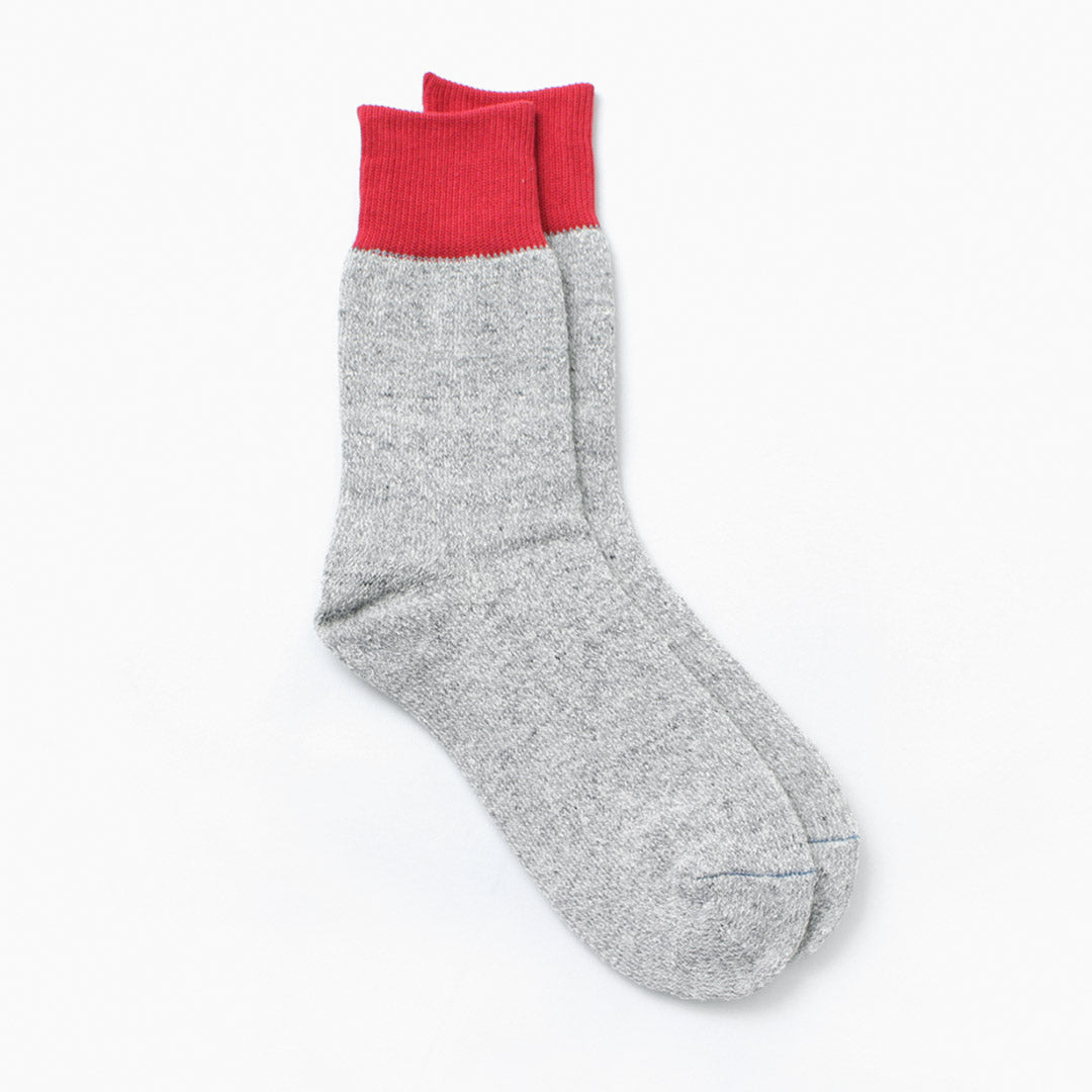 ROTOTO / Double Face Crew Socks Silk & Cotton