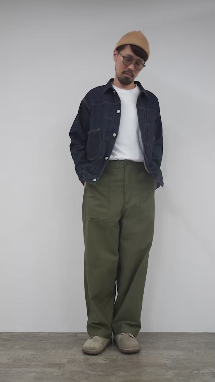 ORDINARY FITS / James Fatigue Back Satin