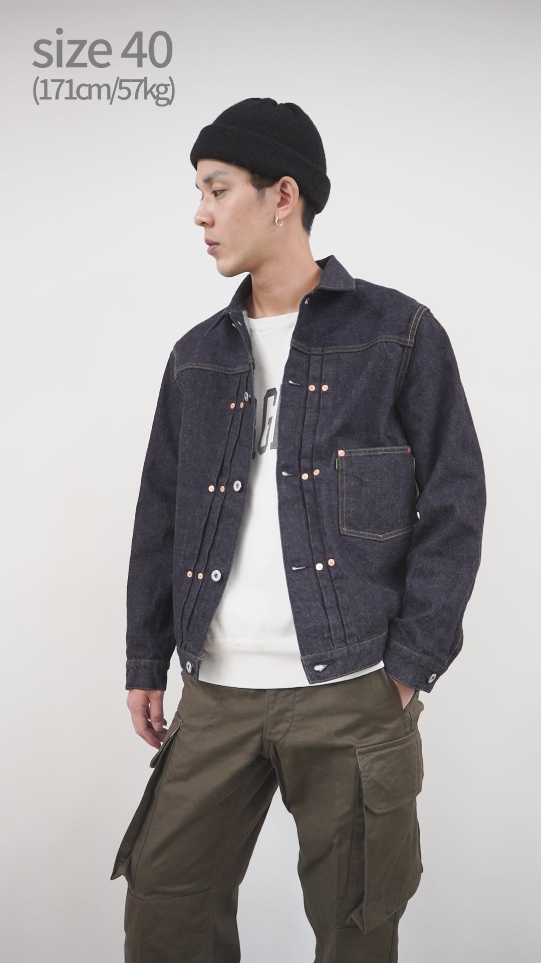 FOB FACTORY F2432 F165 Selvage 14.75oz garage denim