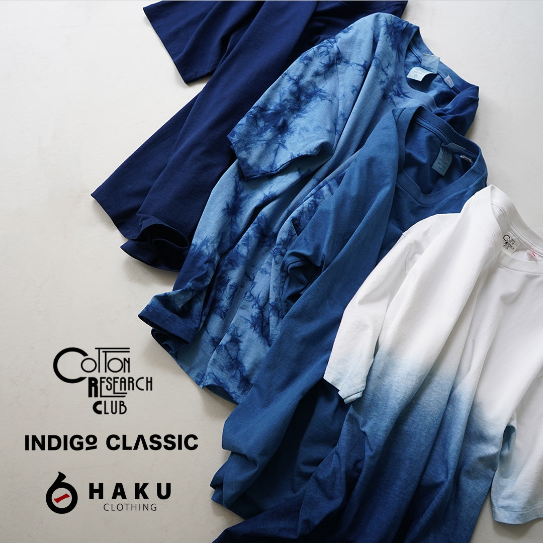 CRC × INDIGO CLASSIC Indigo-Dyed Tubular S/S T-Shirt
