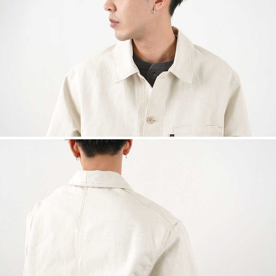 Linen cotton coverall jacket