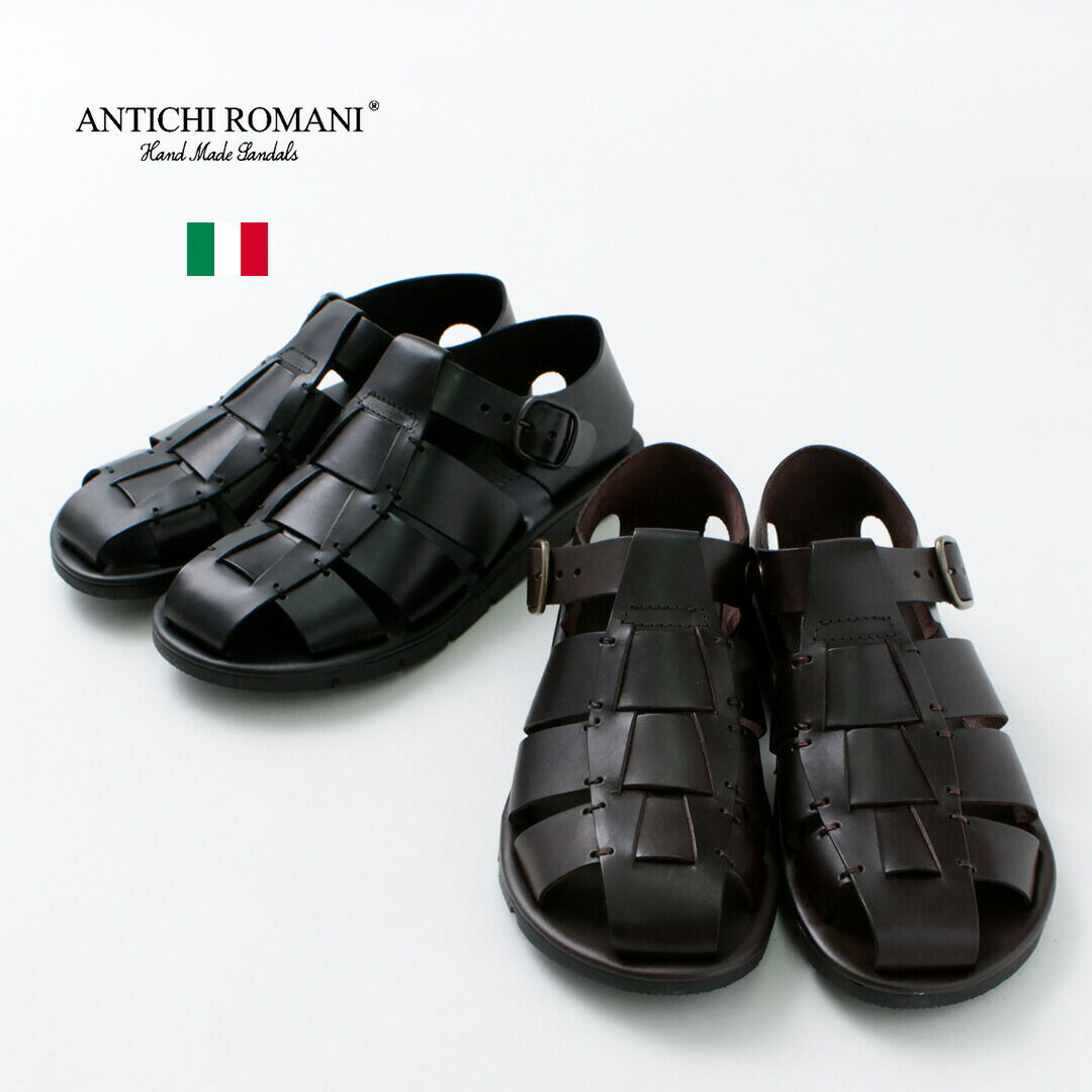 ANTICHI ROMANI Leather Gurkha sandals