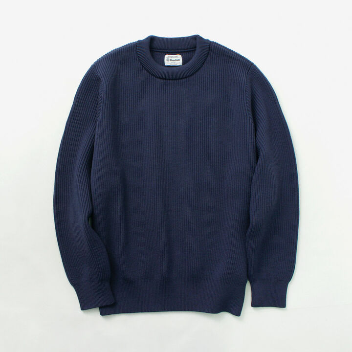 Extra Fine Wool Ribbed Knit Pullover