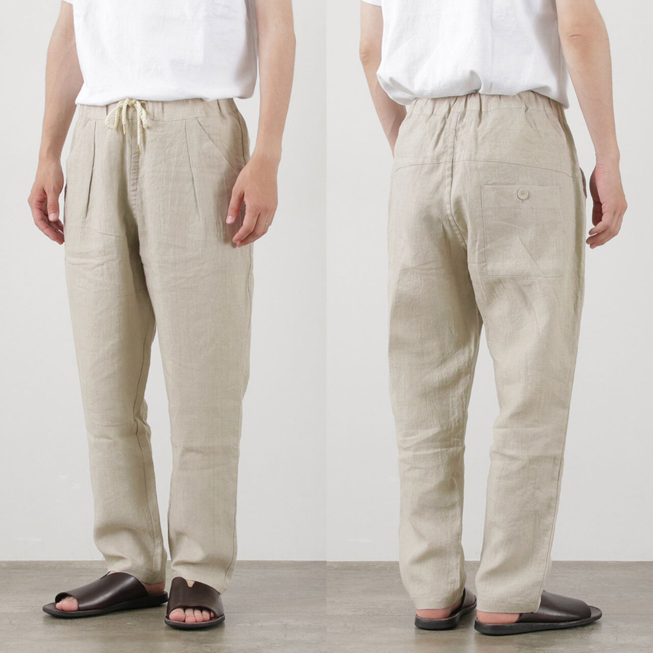RE MADE IN TOKYO JAP Cotton Linen Wide Easy Pants