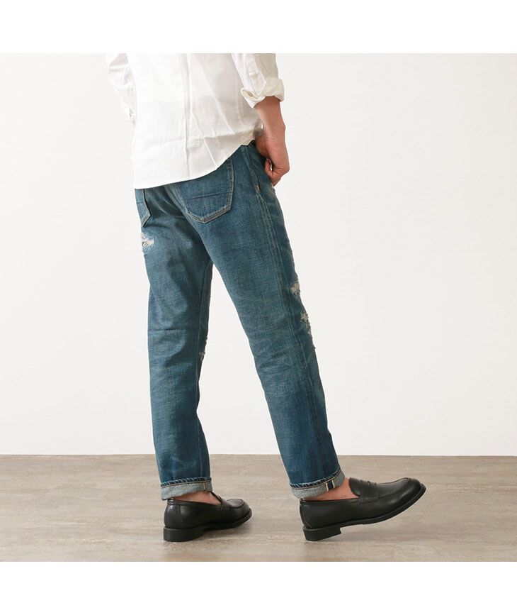 DP001 Straight 5P Denim Pants - Vintage finish