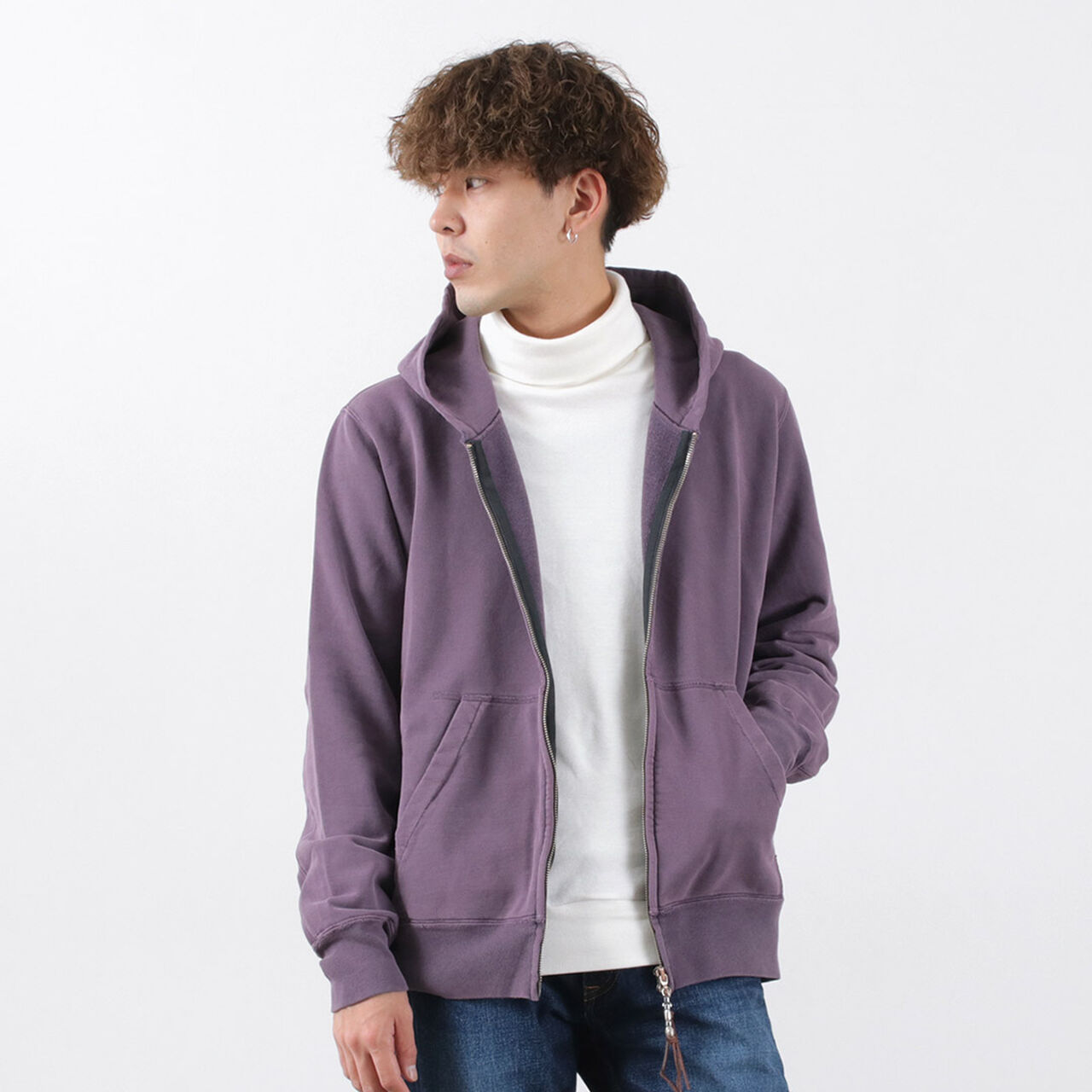 REMI RELIEF - SP finished Zip Hoodie with brushed-lining – Sun House Online  Store 〜 サンハウス オンラインストア 〜