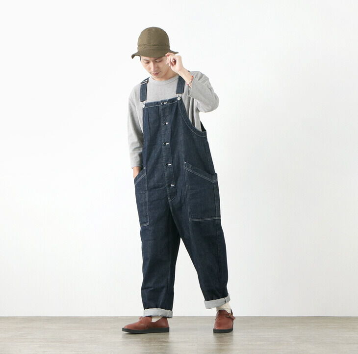 HARVESTY Overalls / 10oz Non-Faded Denim