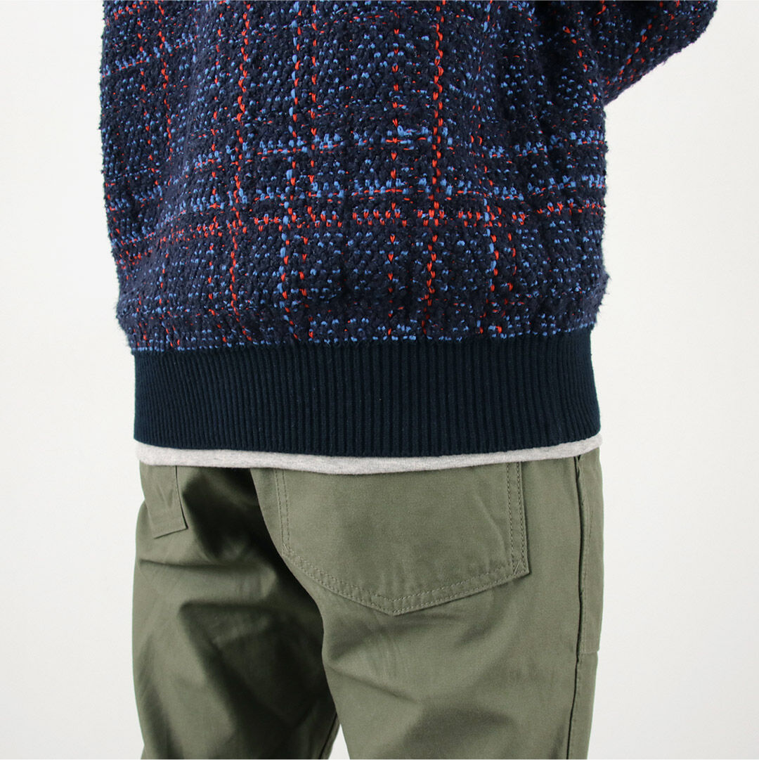 COOHEM Check Tweed Cardigan