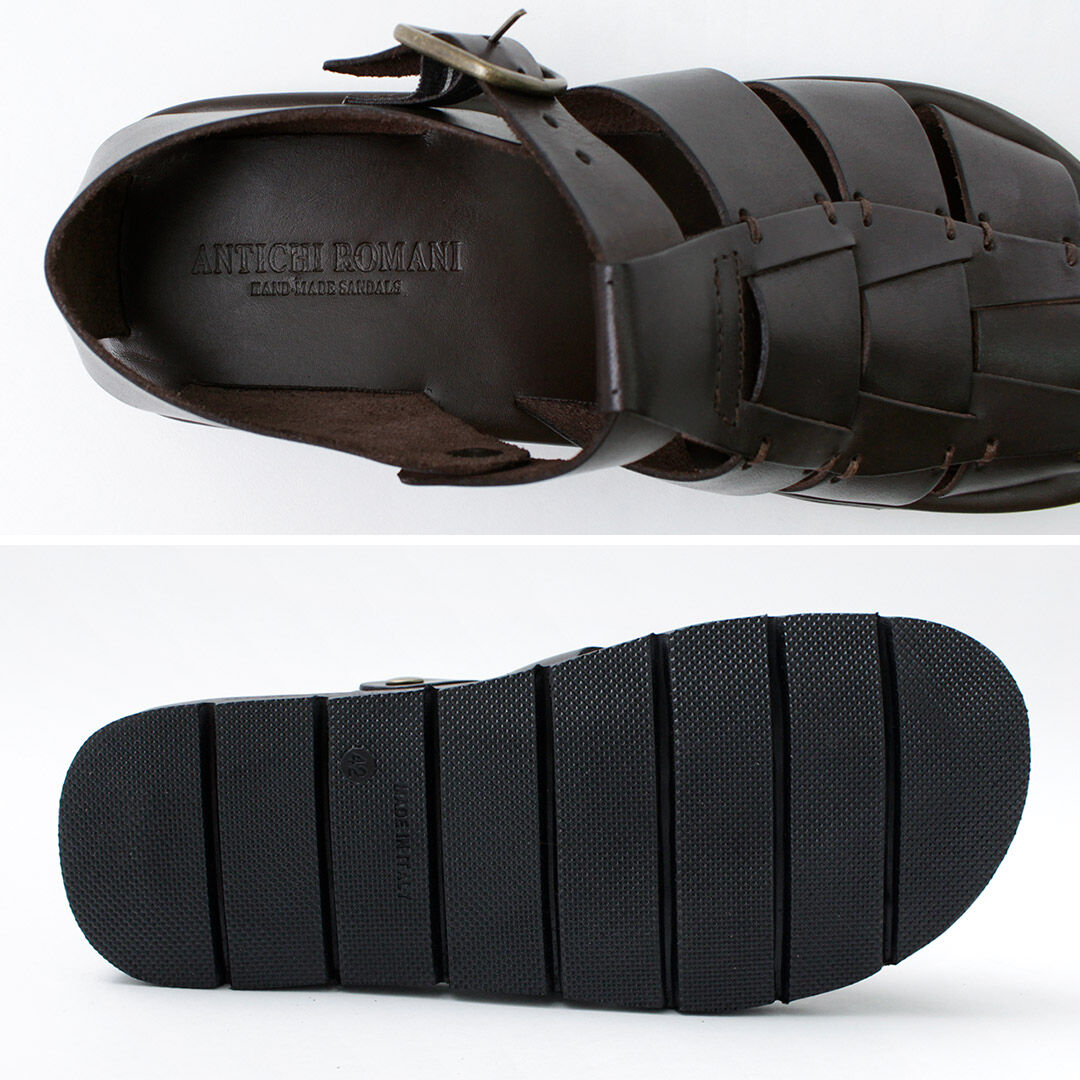 ANTICHI ROMANI Leather Gurkha sandals