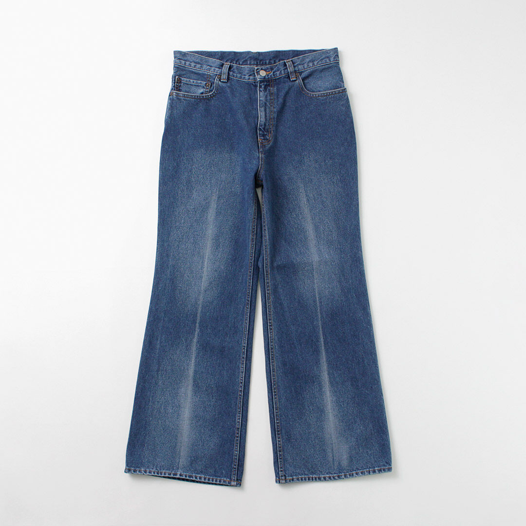 FREEMANS SPORTING CLUB Francis Boots Cut Jeans Center Crease
